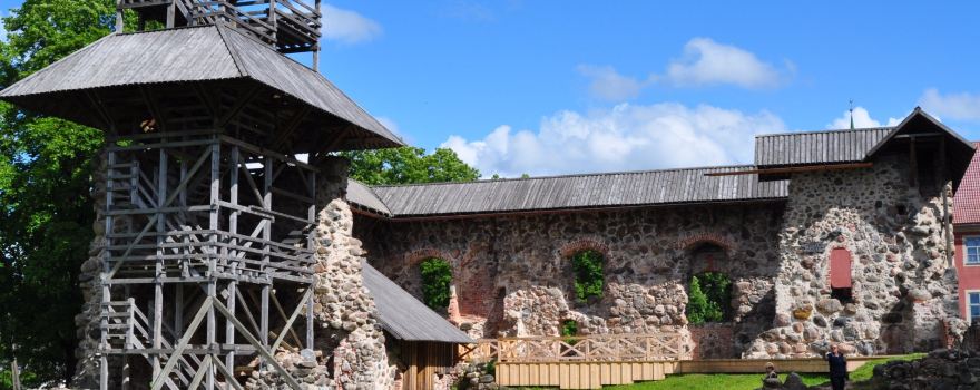 Limbaži Medieval Castle Ruins and Panorama Tower