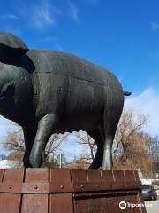 Sculpture Bronze Pig