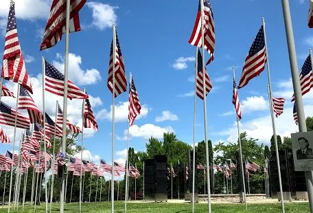 The Avenue of 444 Flags