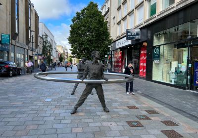 Sculpture of Pensive Man