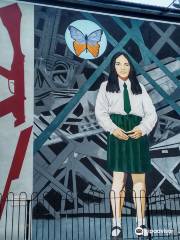 Republican Murals: Girl In School Uniform