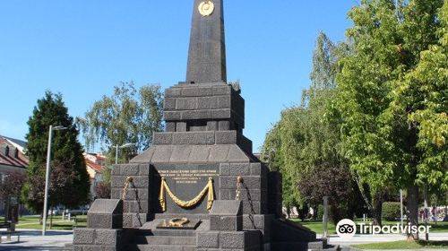 A monument to fallen soldiers of the Soviet Army