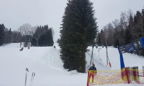 The ski areal Nad nádražím