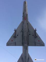 Monument to MIG-21F Airplane
