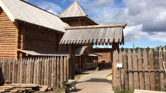 Museum reconstructed medieval manor rushanina