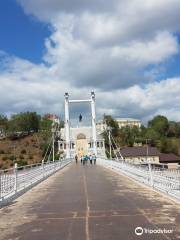 Pedestrian bridge between Europe and Asia