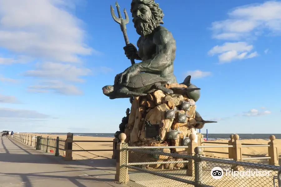 King Neptune Statue on the Boardwalk