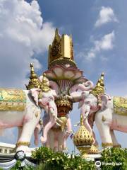 Three-Headed Elephant Statue