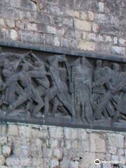 Josip Tito and WWII liberation sculpture relief