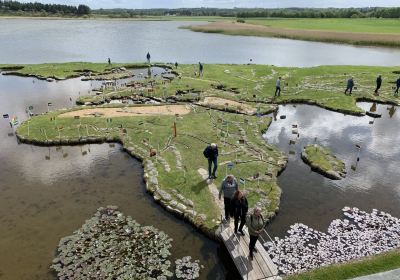 Worldmap at Klejtrup Lake