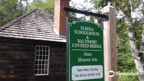 Eureka Schoolhouse and Baltimore Covered Bridge