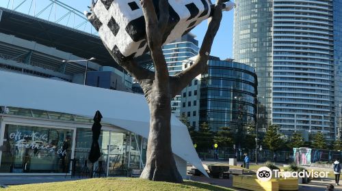 Cow Up a Tree Sculpture