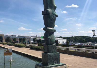 Upright Motive No 2: Bronze Cross by Henry Moore