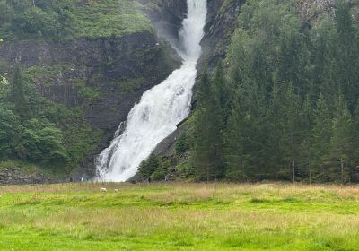 Huldefossen Waterfall