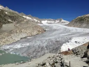 Eisgrotte Belvédère am Rhonegletscher