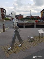 Seafront Lowry sculpture