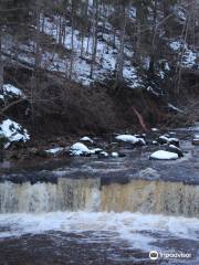 Waterfall on the Priksha river