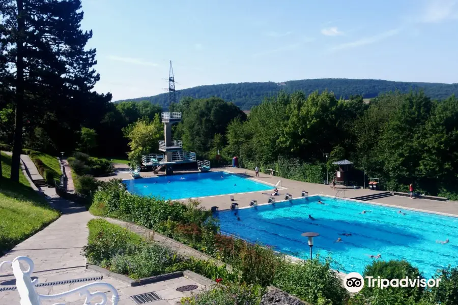 Terrace swimming pool Bad Kissingen