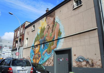 Fresque Lac Peruvien