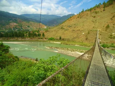 Punakha Bridge view restaurant