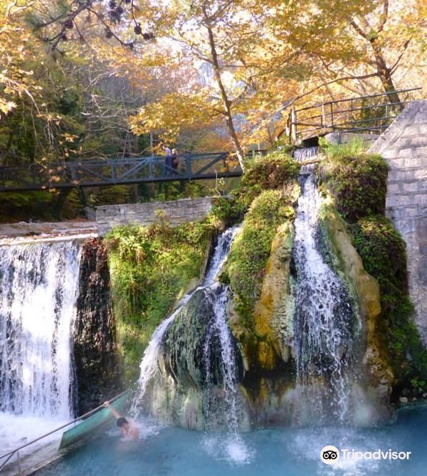 Waterfalls in Loutraki Aridaias