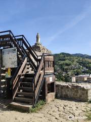 The ruins of the castle „Baszta” in Muszyna