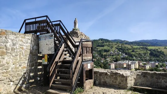 The ruins of the castle „Baszta” in Muszyna