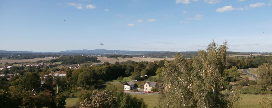 Bohušův lookout hill in Plana