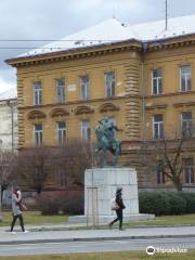 Bronze equestrian statue of Jan Žižka