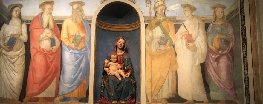 Cappella di San Severo - Affresco di Raffaello e Perugino