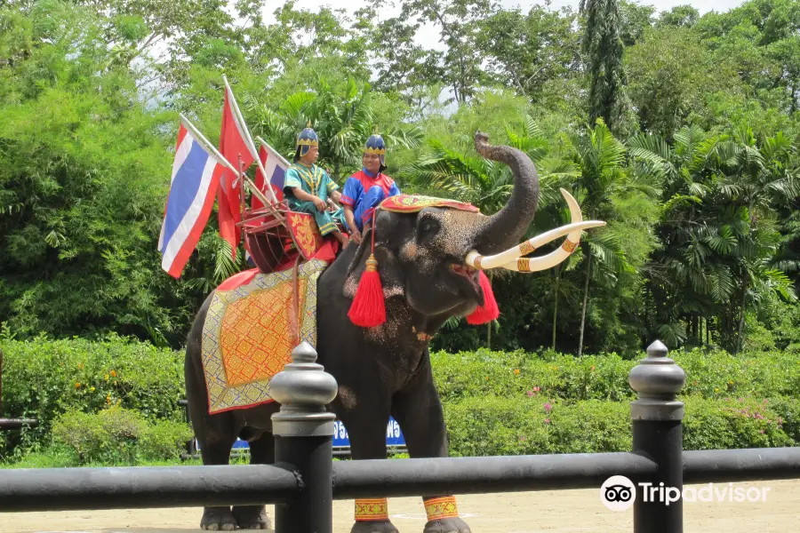 ลานแสดงช้างและฟาร์มจระเข้สามพราน