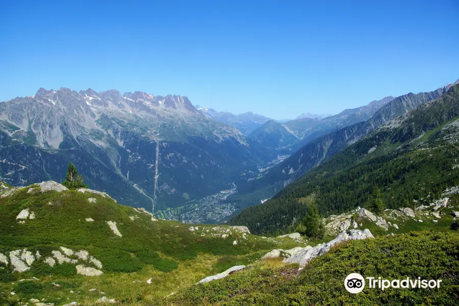 Grand Balcon Nord : Plan de l'Aiguille du Midi - Montenvers