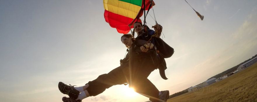 Above the Poconos Skydivers