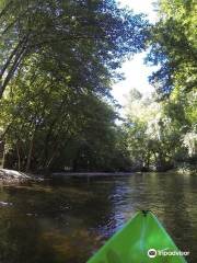 RIVER AND CANOES