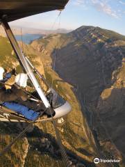 Airborne Over Cody Powered Hang Gliding