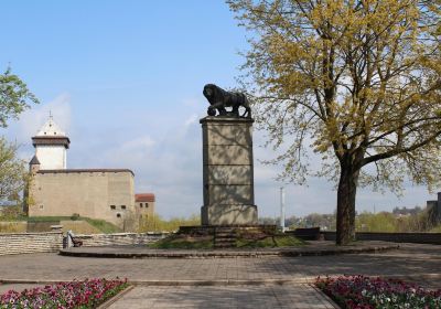 Swedish lion statue in Narva