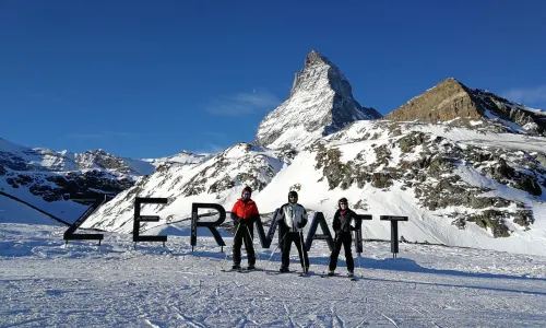 Family Skiing Zermatt
