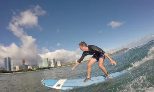 Surfing in Honolulu