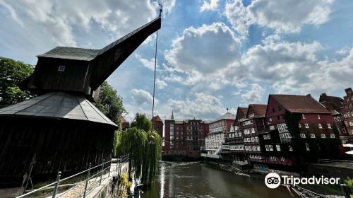 Old crane in the Lüneburg harbor