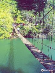 Puente de Hamaca del Lago Garzas