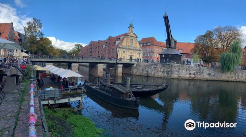 Old crane in the Lüneburg harbor