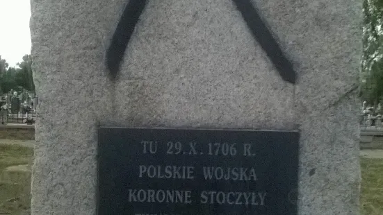 Pomnik upamietniajacy bitwe pod Kaliszem w 1706r.