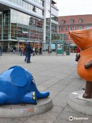 Skulptur 'Maus und Elefant'