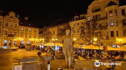 Fountain with a Neptune statue