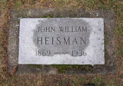 John Heisman's Grave of Heisman Trophy