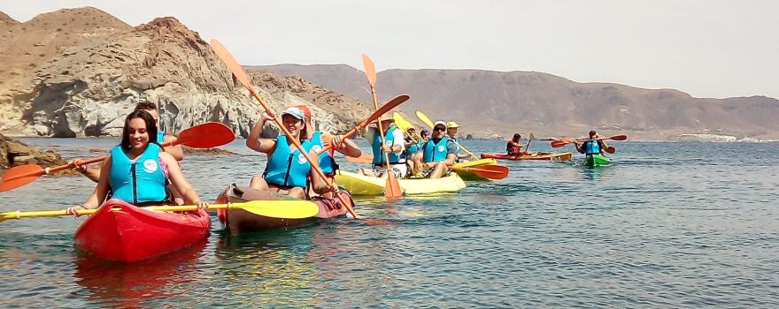 El Cabo a remo kayak-paddlel surf CABO DE GATA