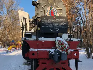 Паровоз - Памятник Ржевским Железнодорожникам