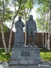 Bergmannen og hans hustru statue