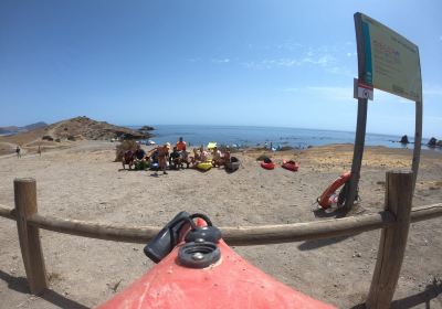 El Cabo a remo kayak-paddlel surf CABO DE GATA