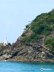 Maria Statue Over the Ocean